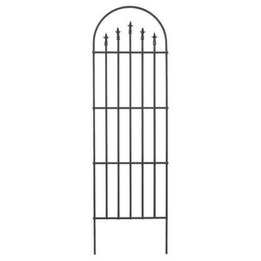 Panacea French Arch Trellis With Finials - Black - Old Railway Line Garden Centre