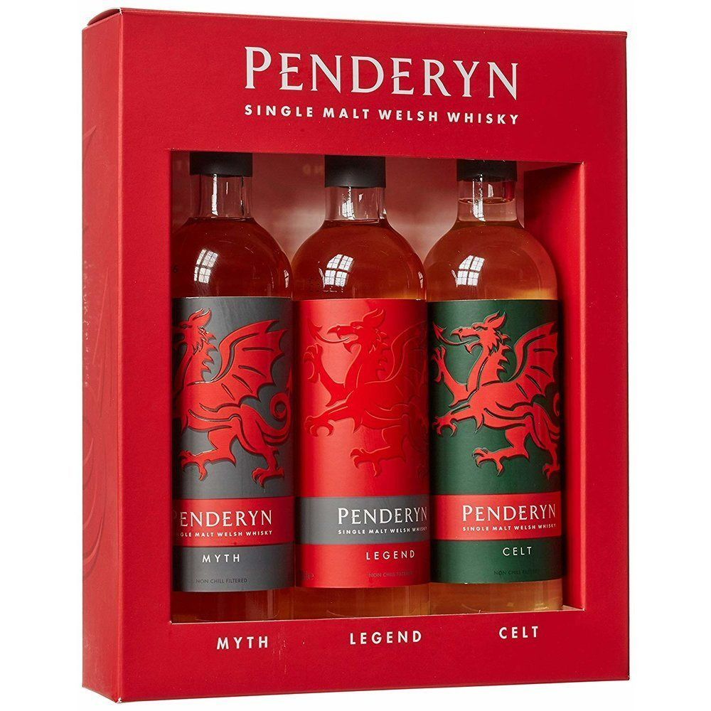 Penderyn 3 x 20cl Legend Celt & Myth Miniatures Whisky Gift Set - Old Railway Line Garden Centre