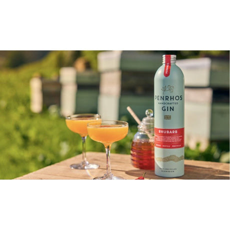 Penrhos 70cl Rhubarb Gin Aluminium Bottle - Old Railway Line Garden Centre