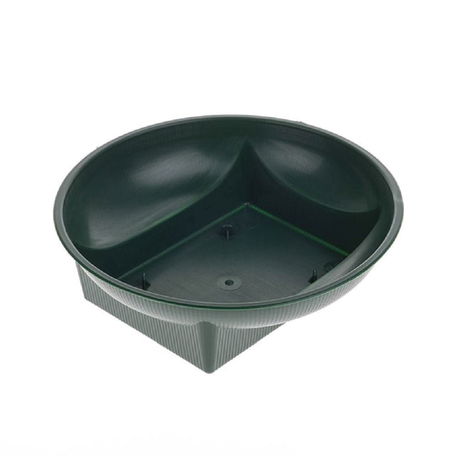 Plastic Eco Bowl Sq Base Green 16cm Dia Pack of 25 - Old Railway Line Garden Centre