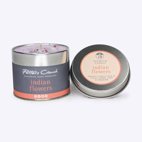 Potters Crouch 250g Indian Flowers Scented Candle - Old Railway Line Garden Centre