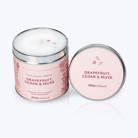 Potters Crouch Grapefruit, Cedar & Musk Scented Candle - Old Railway Line Garden Centre