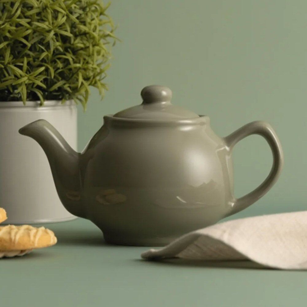 Price & Kensington 1100ml Sage Green 6 Cup Teapot - Old Railway Line Garden Centre