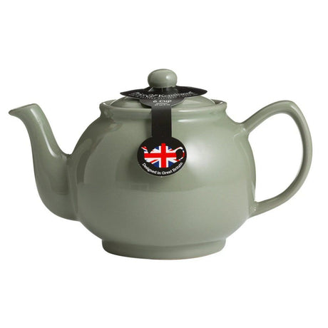 Price & Kensington 1100ml Sage Green 6 Cup Teapot - Old Railway Line Garden Centre