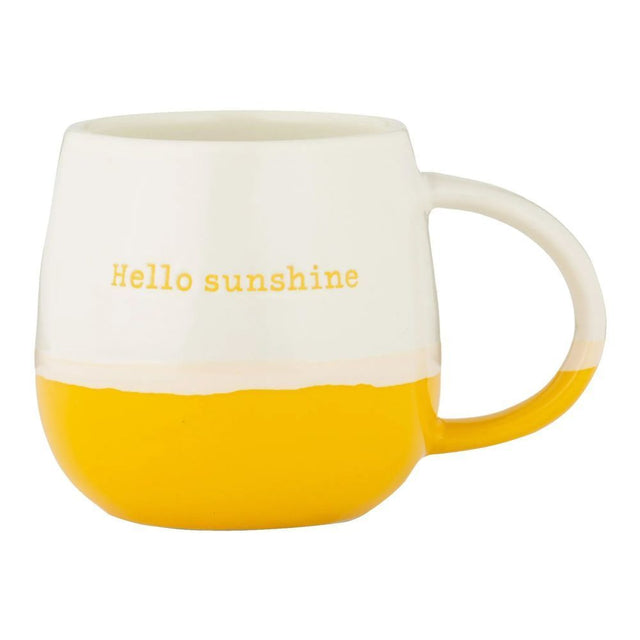 Price & Kensington 340ml Two Tone 'Hello Sunshine' Coffee Mug - Old Railway Line Garden Centre