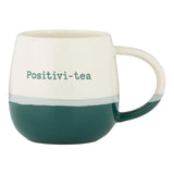 Price & Kensington 340ml Two Tone 'Positivi - Tea' Mug - Old Railway Line Garden Centre