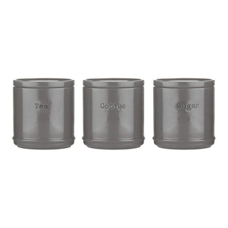 Price & Kensington 750ml Charcoal Accents Tea, Coffee & Sugar Pots - Old Railway Line Garden Centre