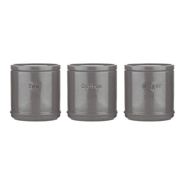 Price & Kensington 750ml Charcoal Accents Tea, Coffee & Sugar Pots - Old Railway Line Garden Centre