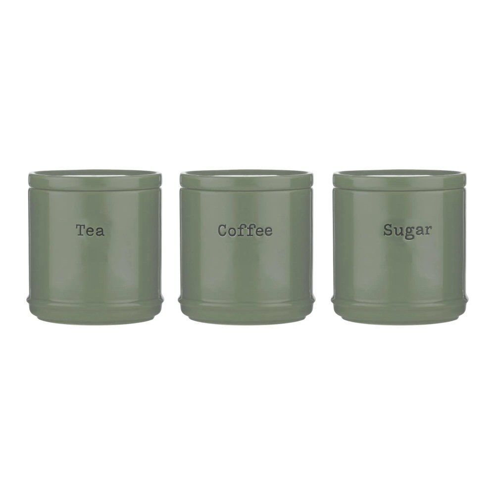 Price & Kensington 750ml Sage Green Accents Tea, Coffee & Sugar Pots - Old Railway Line Garden Centre