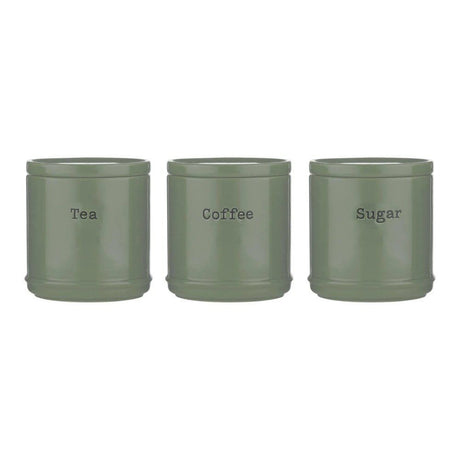 Price & Kensington 750ml Sage Green Accents Tea, Coffee & Sugar Pots - Old Railway Line Garden Centre