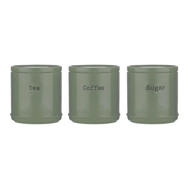Price & Kensington 750ml Sage Green Accents Tea, Coffee & Sugar Pots - Old Railway Line Garden Centre
