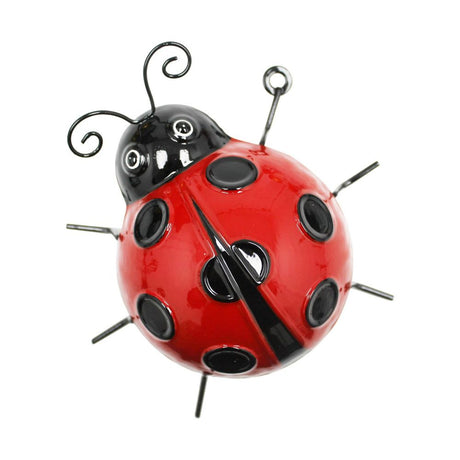 Primus 12cm Medium Metal Ladybird Wall Art - Old Railway Line Garden Centre