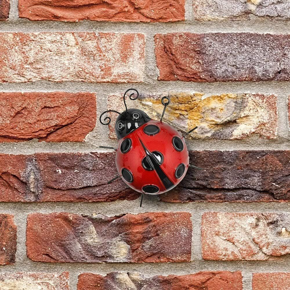 Primus 14cm Large Metal Ladybird Wall Art - Old Railway Line Garden Centre