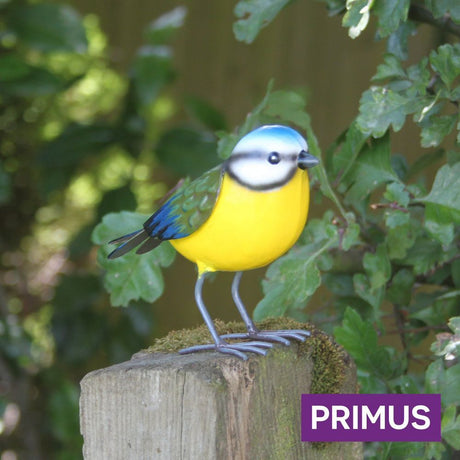 Primus 16cm Large Metal Blue Tit - Old Railway Line Garden Centre