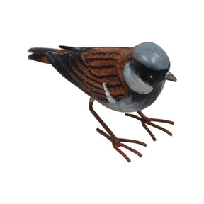 Primus 16cm Large Metal House Sparrow - Old Railway Line Garden Centre