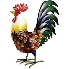 Primus 44cm Metal Farmyard Rooster - Old Railway Line Garden Centre