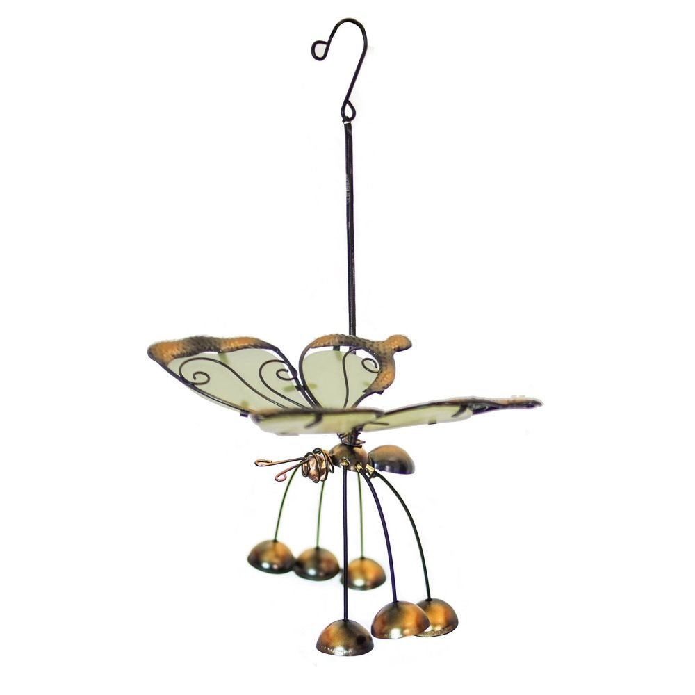 Primus Glass Wing Glow in the Dark Butterfly Bobbin' Bells (Assorted Colours) - Old Railway Line Garden Centre