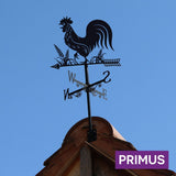 Primus Metal Cockerel Silhouette Weathervane - Old Railway Line Garden Centre