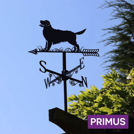 Primus Metal Golden Retriever Silhouette Weathervane - Old Railway Line Garden Centre