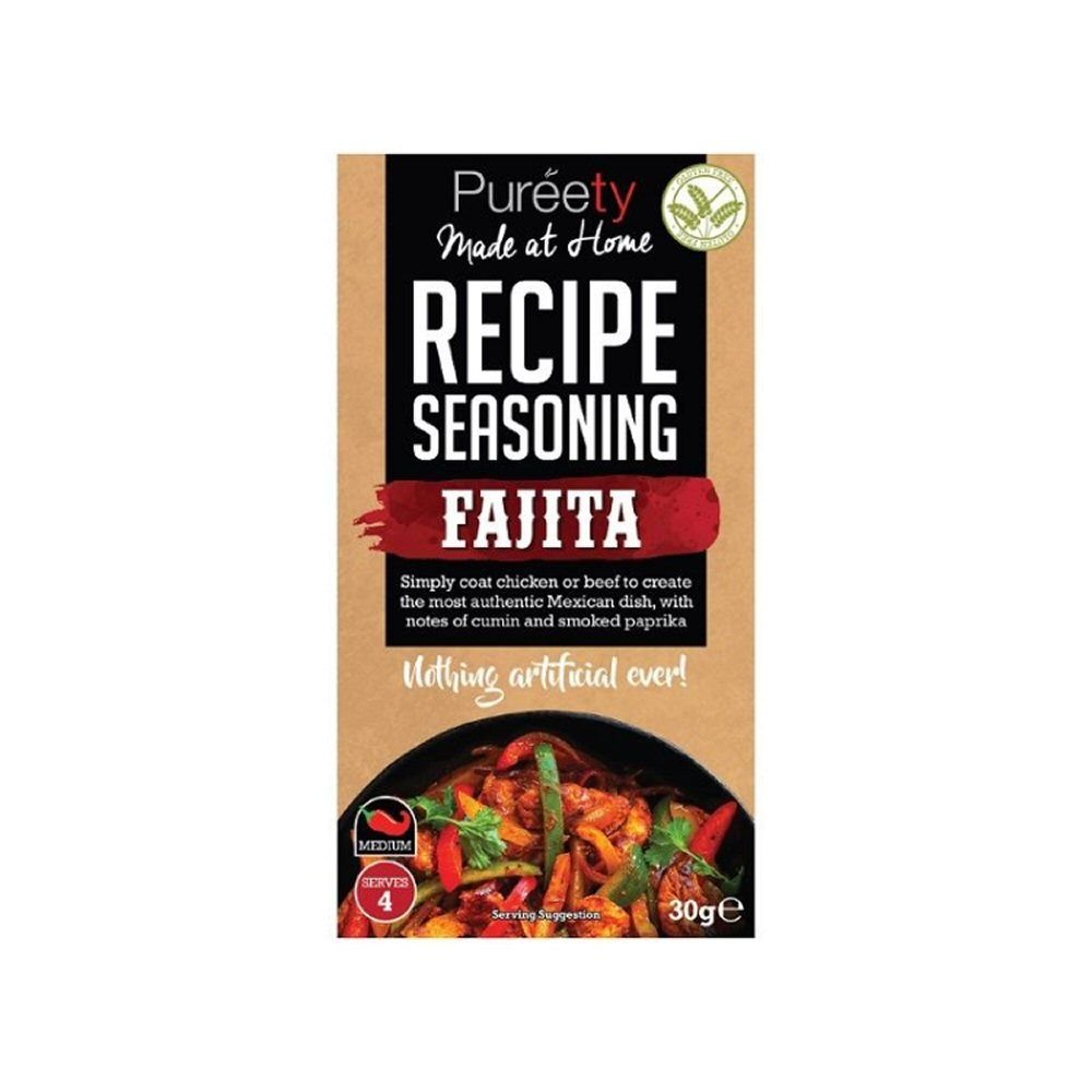 Pureety 30g Fajita Seasoning - Old Railway Line Garden Centre