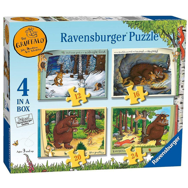 Ravensburger The Gruffalo 4 in a Box Jigsaw Puzzles - Old Railway Line Garden Centre