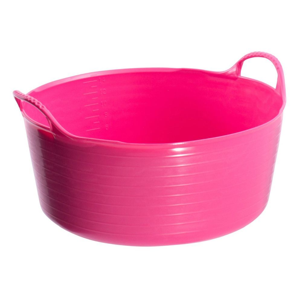 Red Gorilla 15L Small Shallow Pink Tubtrug - Old Railway Line Garden Centre