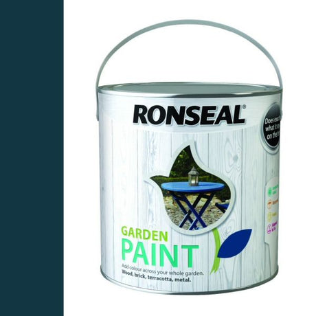 Ronseal 2.5 Litre Midnight Blue Garden Colour Paint - Old Railway Line Garden Centre