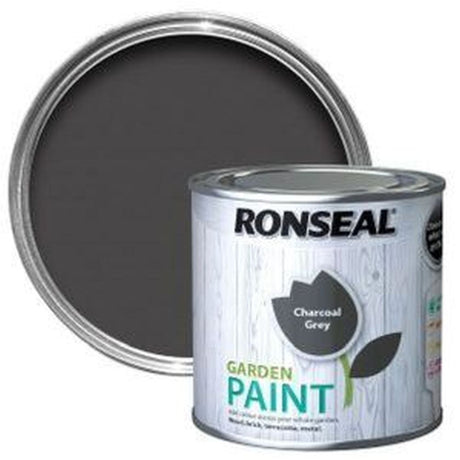 Ronseal 250ml Charcoal Grey Garden Colour Paint - Old Railway Line Garden Centre