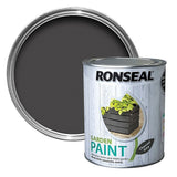 Ronseal 250ml Charcoal Grey Garden Colour Paint - Old Railway Line Garden Centre