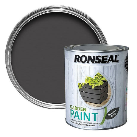 Ronseal 250ml Charcoal Grey Garden Colour Paint - Old Railway Line Garden Centre