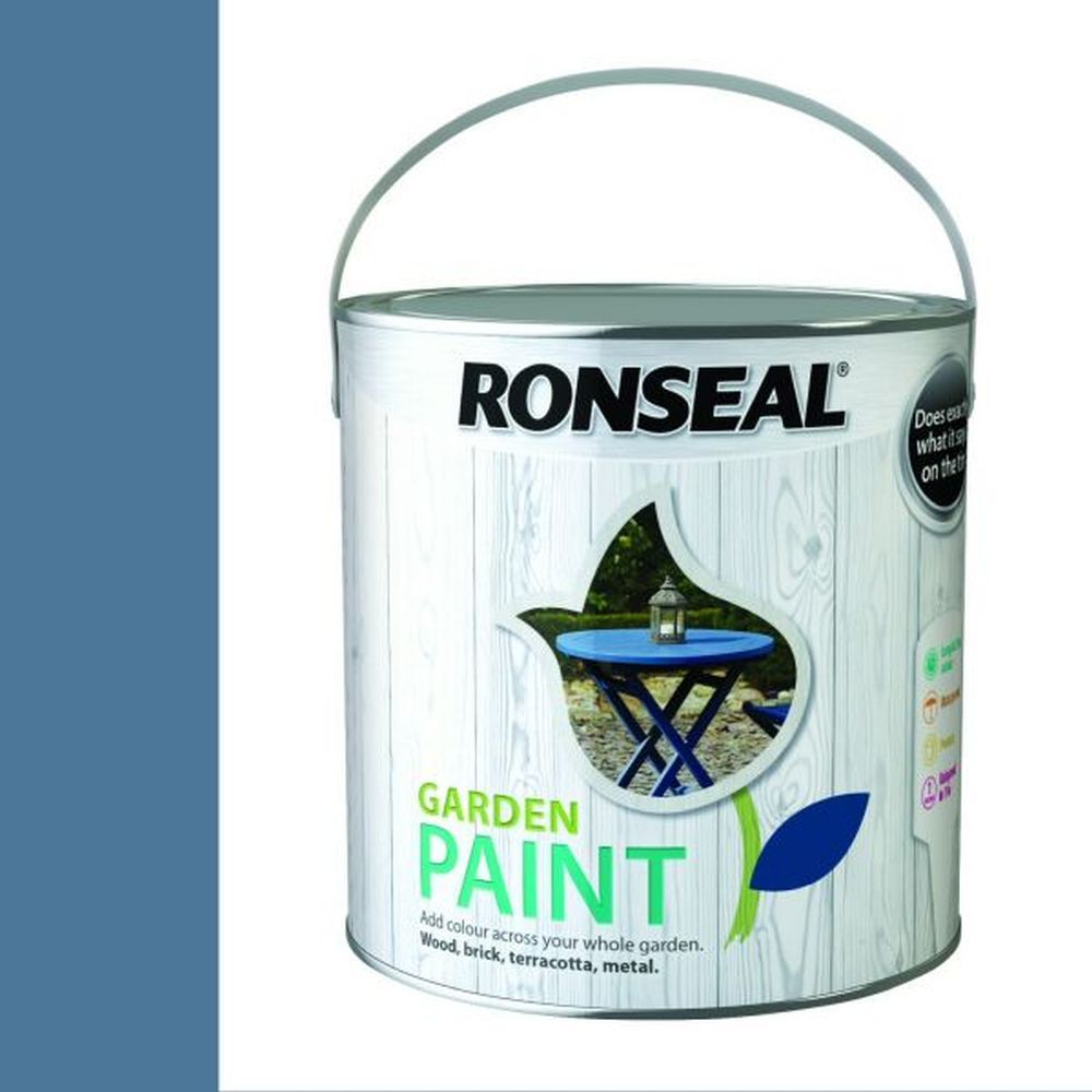Ronseal 250ml Cornflower Blue Garden Colour Paint - Old Railway Line Garden Centre