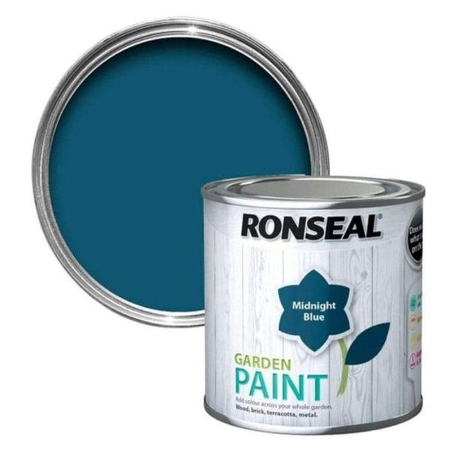 Ronseal 250ml Midnight Blue Garden Paint - Old Railway Line Garden Centre