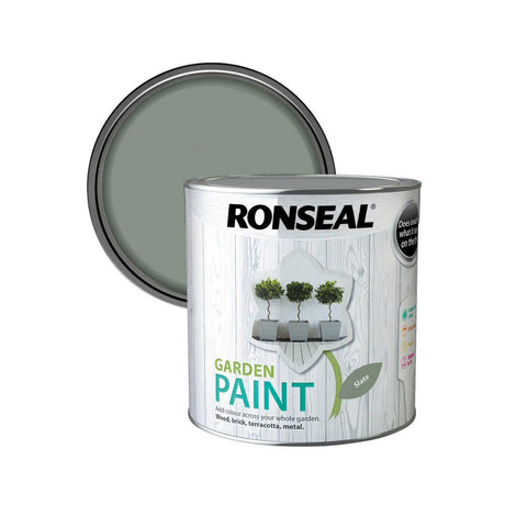 Ronseal 250ml Slate Garden Colour Paint - Old Railway Line Garden Centre