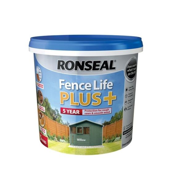 Ronseal 5 Litre Willow Fence Life Plus - Old Railway Line Garden Centre