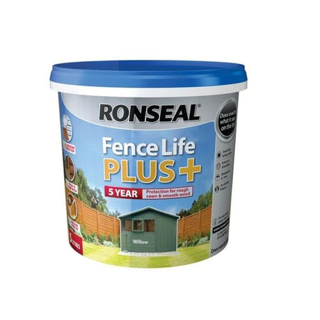 Ronseal 5 Litre Willow Fence Life Plus - Old Railway Line Garden Centre