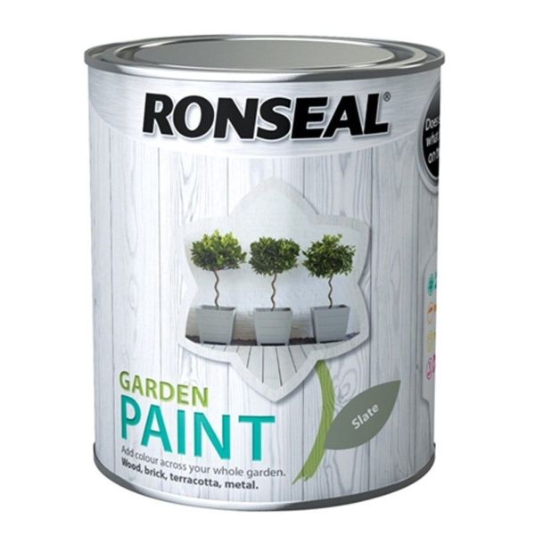 Ronseal 750ml Slate Garden Colour Paint - Old Railway Line Garden Centre