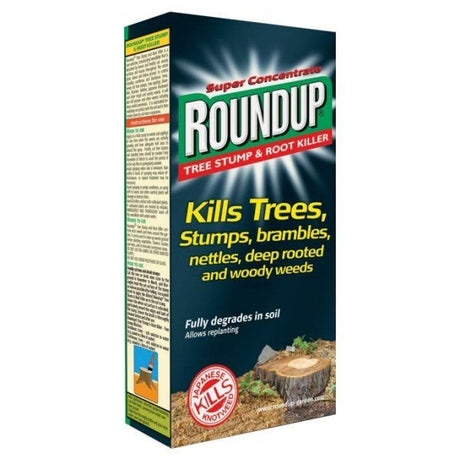 Roundup 250ml Tree Stump & Root Killer Super Concentrate - Old Railway Line Garden Centre