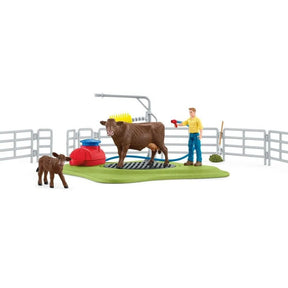 Schleich Happy Cow Wash - Old Railway Line Garden Centre