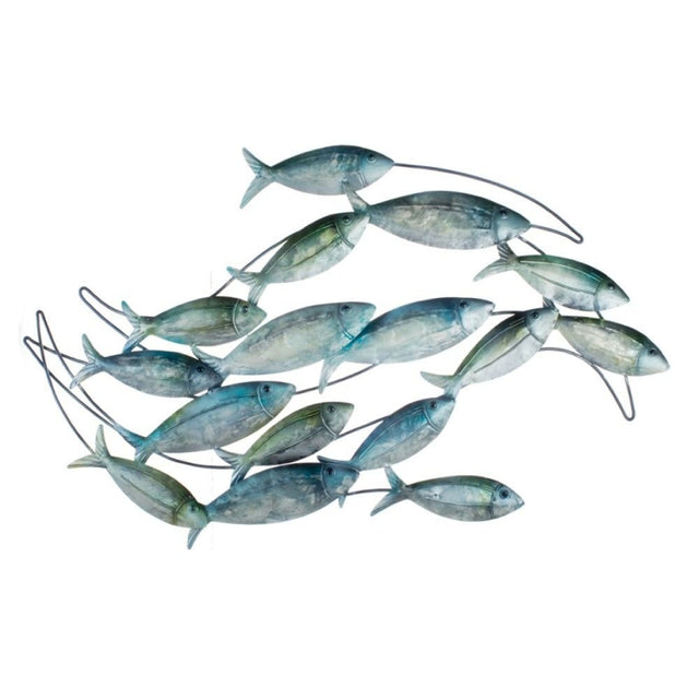 Shoeless Joe 60cm Metal Shimmer Fish Wall Art - Old Railway Line Garden Centre