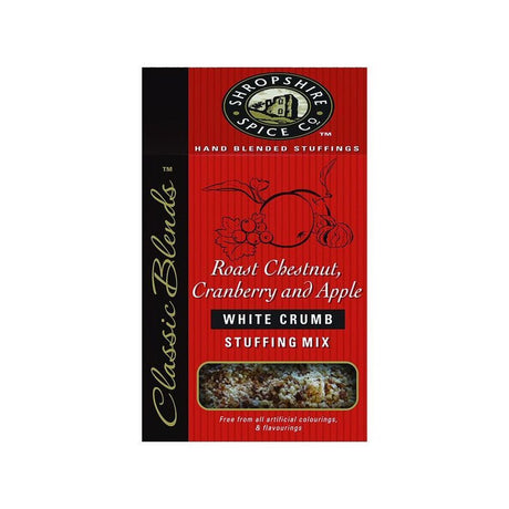 Shropshire Spice Co. 150g Roasted Chestnut, Cranberry & Apple White Crumb Stuffing Mix