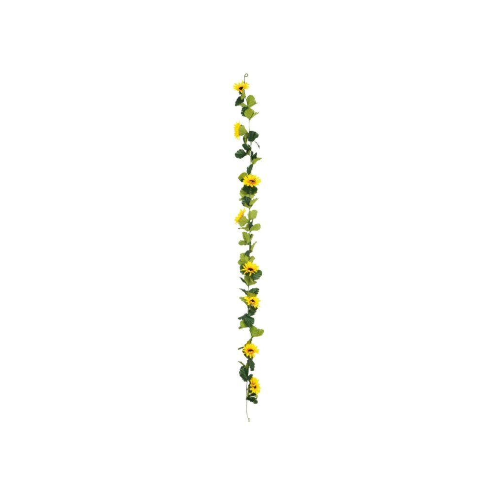 Sincere Floral 165cm Artificial Sunflower Autumn Garland - Old Railway Line Garden Centre