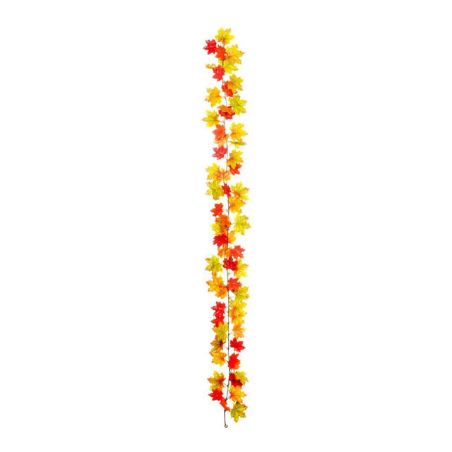 Sincere Floral 180cm Artificial Orange Maple Leaf Garland - Old Railway Line Garden Centre