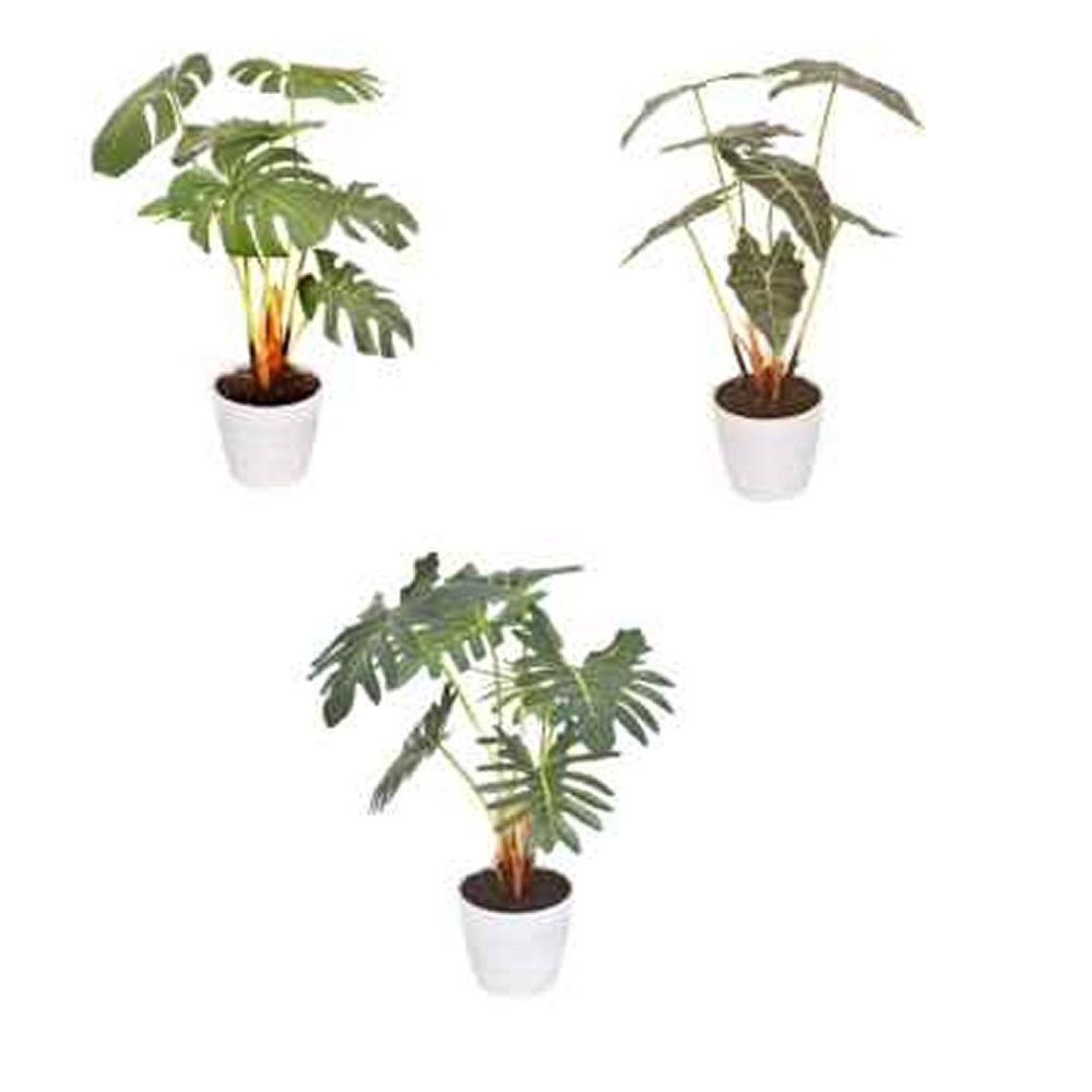 Sincere Floral 43cm Artificial Assorted Plants In Pots - Old Railway Line Garden Centre