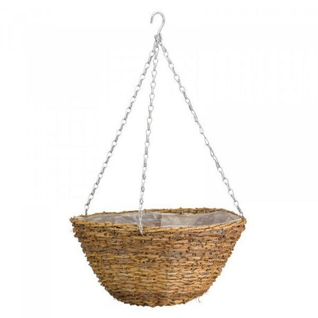 Smart Garden 14" Country Rattan Hanging Basket - Old Railway Line Garden Centre