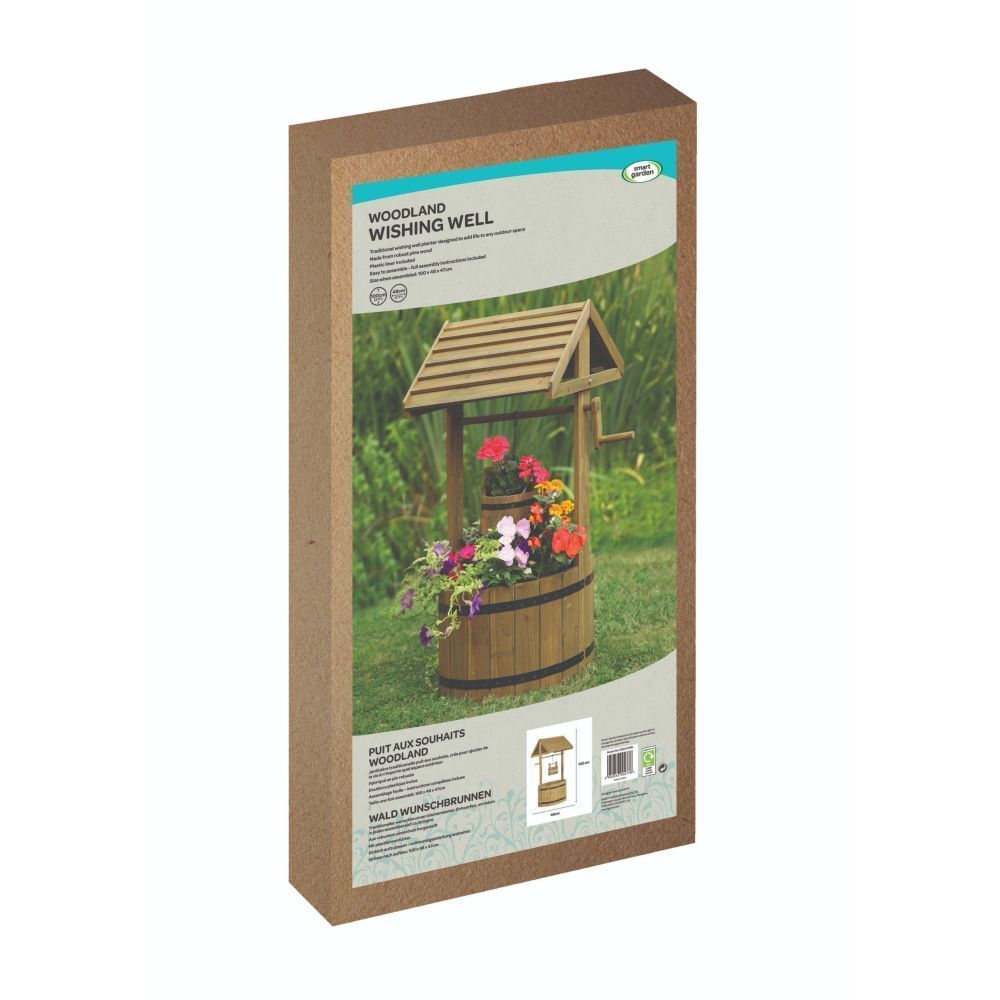 Smart Garden 1m Woodland Wishing Well Planter - Old Railway Line Garden Centre
