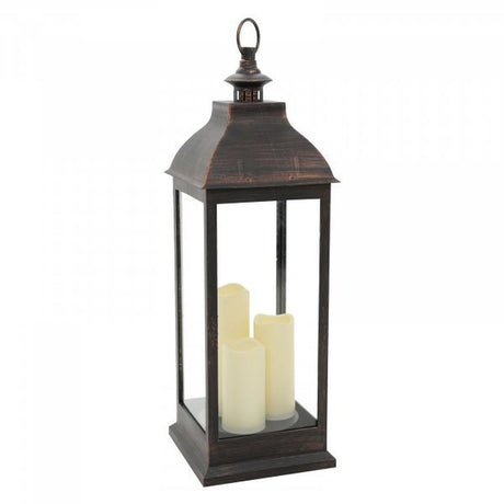 Smart Garden Giant Copper Battery Lantern - Old Railway Line Garden Centre
