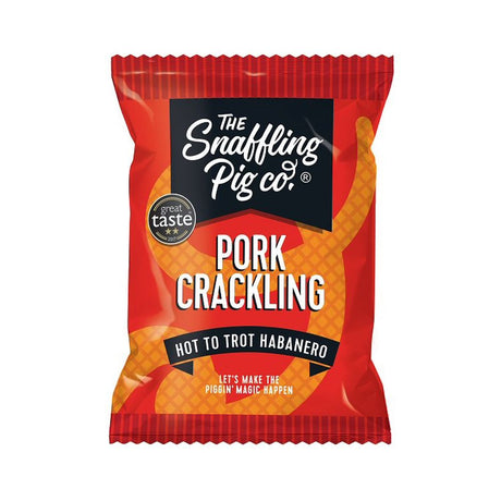 Snaffling Pig Co. 40g Hot to Trot Habanero Pork Crackling - Old Railway Line Garden Centre