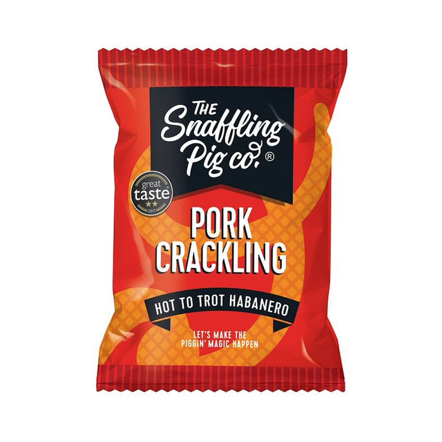 Snaffling Pig Co. 40g Hot to Trot Habanero Pork Crackling - Old Railway Line Garden Centre
