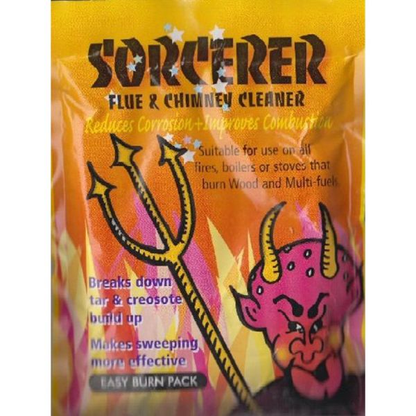 Sorceror 90g Flue & Chimney Cleaner Sachet - Old Railway Line Garden Centre