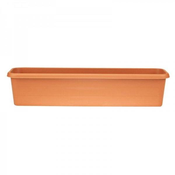 Stewarts 100cm Terracotta Plastic Garden Trough - Old Railway Line Garden Centre